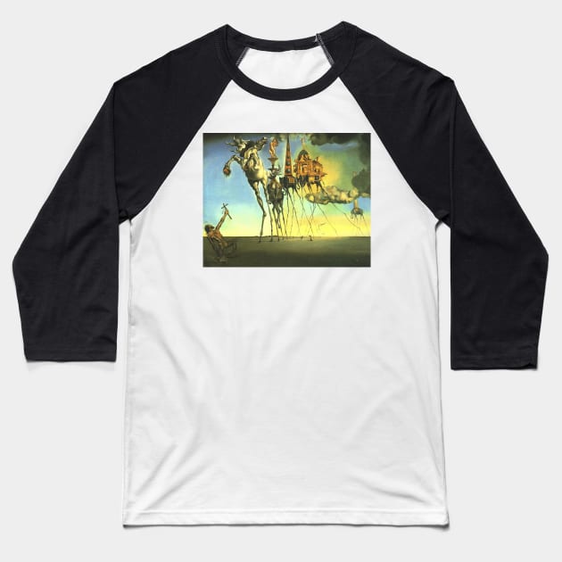 Painting The Temptation of St. Anthony Salvador Dali T-Shirt T-Shirt Baseball T-Shirt by J0k3rx3